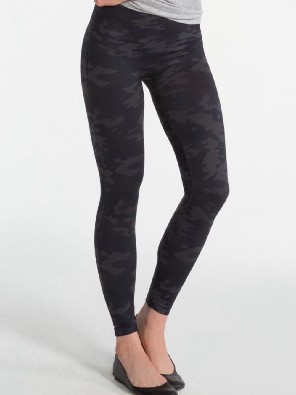 SPANX Women’s Dark Gray Camo Leggings